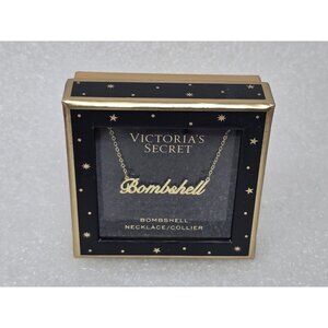 Victoria's Secret Bombshell Gold-Tone Necklace In Gift Box